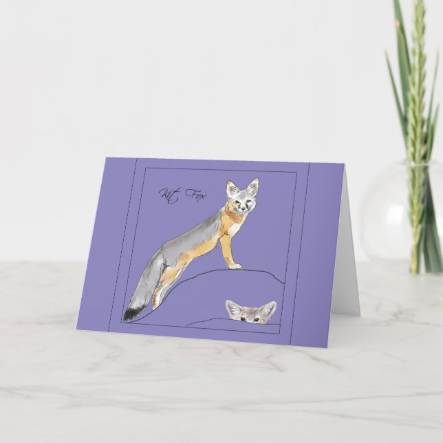 Kit Fox Thank You Card (Front)