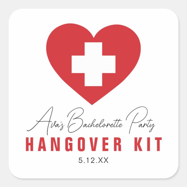 Kit HANGOVER Stickers personnalisés (Devant)