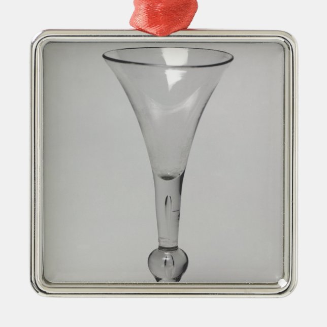 Kit-Kat glass Metal Ornament (Front)