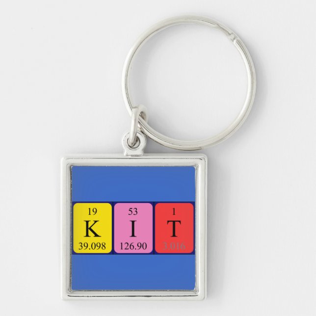 Kit periodic table name keyring (Front)