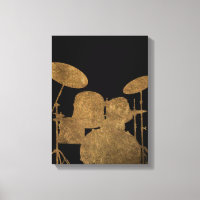 Kit tambour Silhouette toile tambour musique art