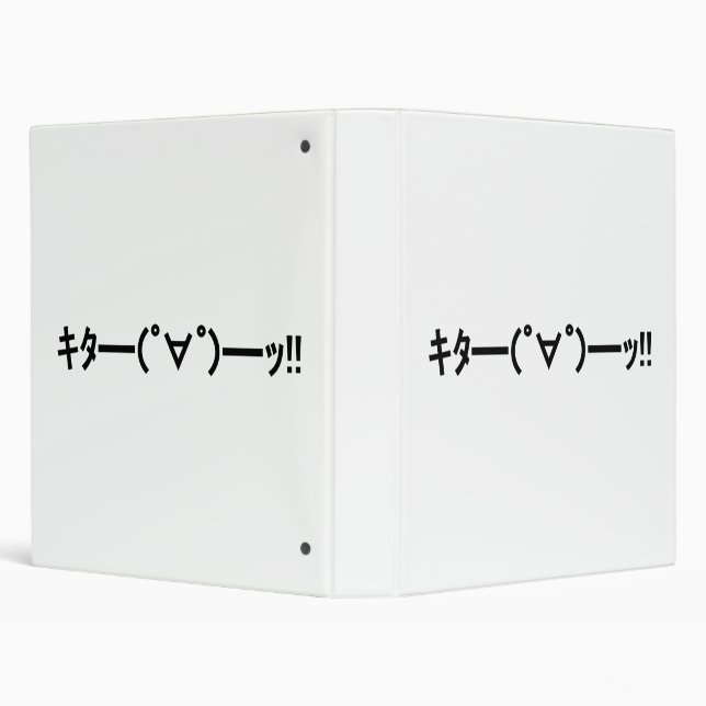 KITA!! Emoticon キタ━━━(゜∀゜)━━━ッ!! Japanese Kaomoji Binder (Background)