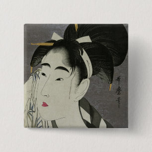 Kitagawa Utamaro’s Ase O Fuku Onna button