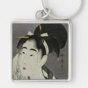Kitagawa Utamaro’s Ase O Fuku Onna key chain
