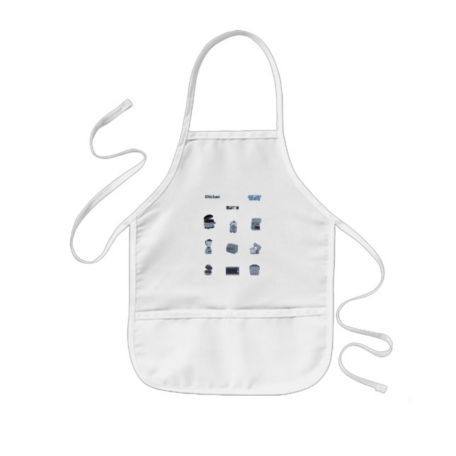 Kitchen Appliances Kids Apron (Front)