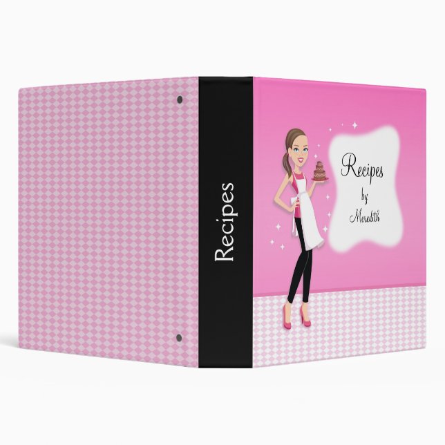 Kitchen Art Custom Recipe Binder Personalized (Background)
