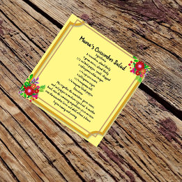 Kitchen Art Family Recipe Trivet