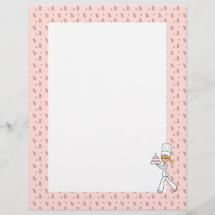 Kitchen Art Unlined Recipe Page to Print On