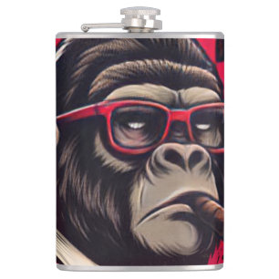 Kitchen/Bar Gorilla Boss Vinyl Wrapped Flask