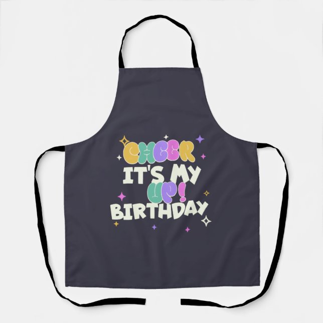 KITCHEN BIRTHDAY CHEER UP APRON  (Front)