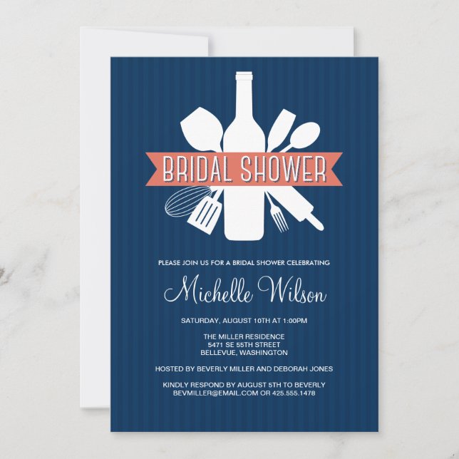 Kitchen Bouquet Bridal Shower Invitation (Front)