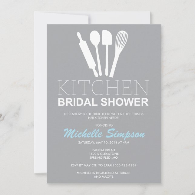 Kitchen Bridal Shower Invitation (Front)