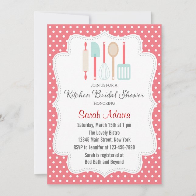 Kitchen Bridal Shower Invitation (Front)