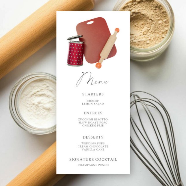Kitchen Bridal Shower Menu (Creator Uploaded)