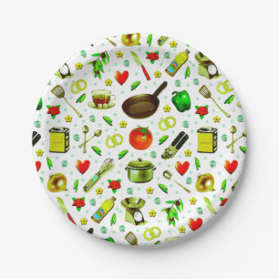 Kitchen Bridal Shower Paper Plate