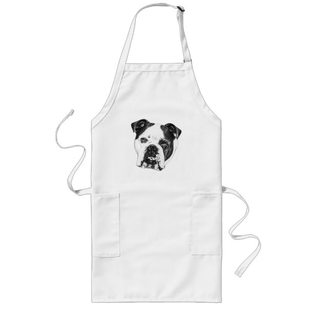 Kitchen Carol Bulldog Apron (Front)