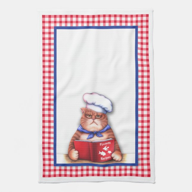 Kitchen Cat Towel (Vertical)