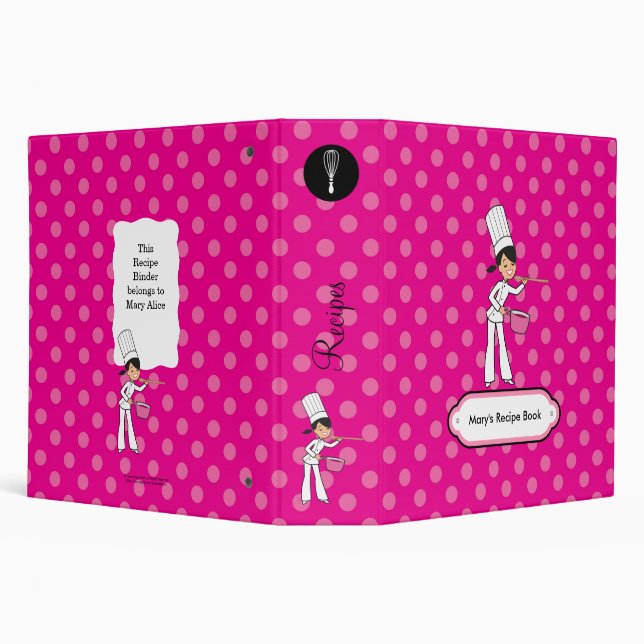 Kitchen Chef Recipe Album 2" Binder Organizer (Background)