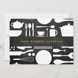 Kitchen Collage on Black Wood Card