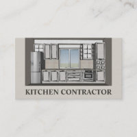 Kitchen Contractor Cabinetry Carperntry Brown Card