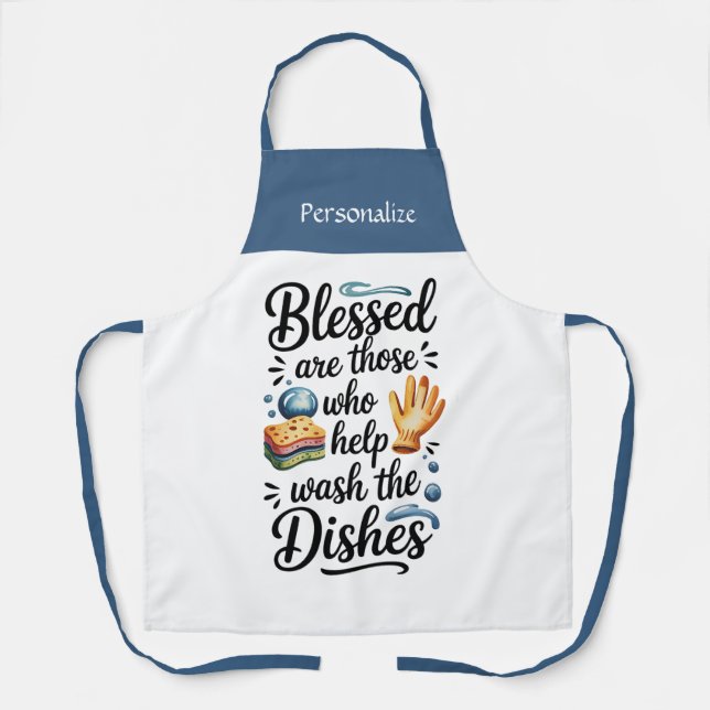 Kitchen Cooking Funny Humor Quote Personalize Apron (Front)