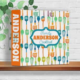 kitchen cooking utensils recipe cookbook binder