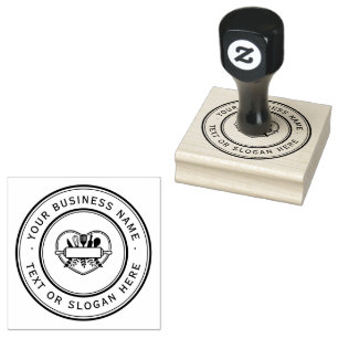KITCHEN Custom Business Logo Large Rubber Stamp