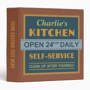 Kitchen – custom name – binders