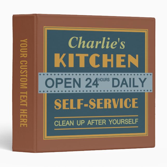Kitchen – custom name – binders (Front/Spine)