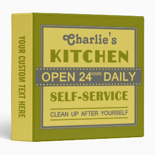 Kitchen – custom name – binders