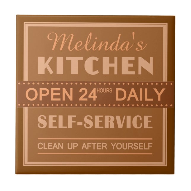 Kitchen – custom name – ceramic tiles (Front)