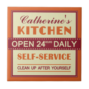 Kitchen – custom name – ceramic tiles