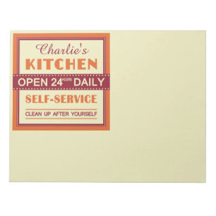 Kitchen – custom name – notepad