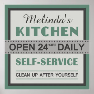 Kitchen – custom name – poster