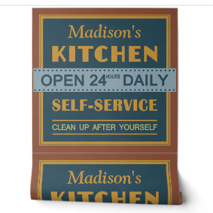 Kitchen – custom name – wallpaper