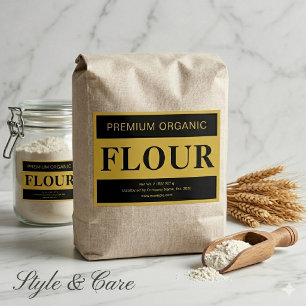 Kitchen Flour Label Custom Storage Sticker