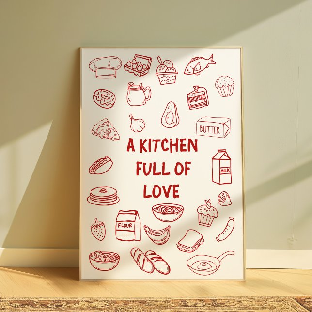 Kitchen Full of Love Farmhouse Kitchen Poster (Creator Uploaded)