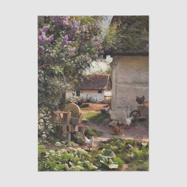 Kitchen Garden by Peder Mork Monsted Tissue Paper (Front)