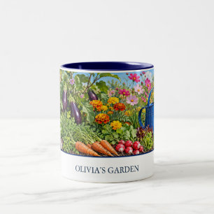 Kitchen Garden Personalized Two-Tone Coffee Mug