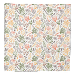 Kitchen Garden Vegetable Pattern Duvet Cover