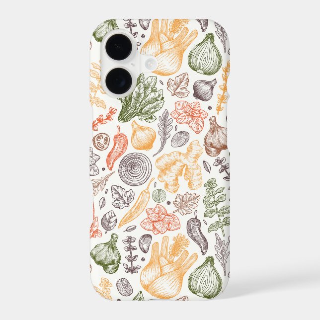 Kitchen Garden Vegetable Pattern Samsung Galaxy S21 Case (Back)