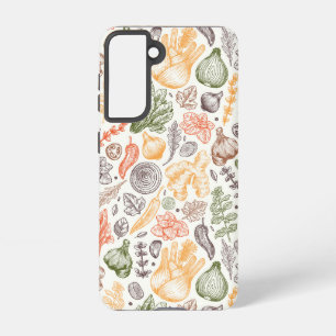 Kitchen Garden Vegetable Pattern Samsung Galaxy Case