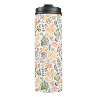 Kitchen Garden Vegetable Pattern Thermal Tumbler
