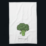 Kitchen Garden vegetables BROCCOLI illustration Kitchen Towel<br><div class="desc">Kitchen Garden vegetables BROCCOLI illustration,  drawing,  kitchen towels.</div>