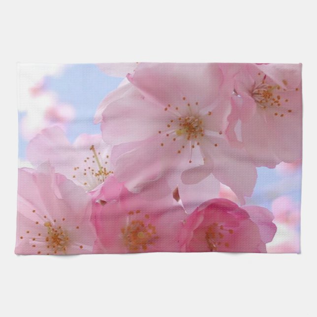 Kitchen Hand Towel/Apple Blossoms Towel (Horizontal)