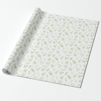 Kitchen Herbs & Names Wrapping Paper