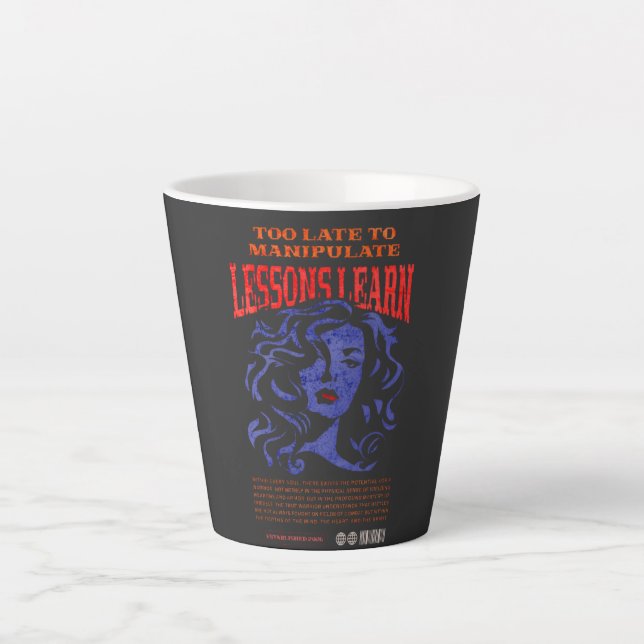KITCHEN/HOME MANIPULATE LESSONS LEARN LATTE MUG  (Front)