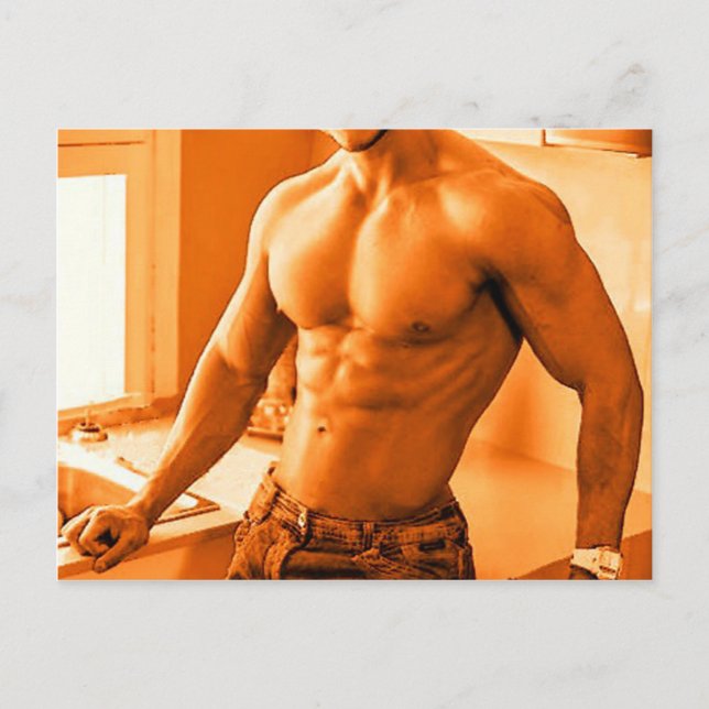 Kitchen Hunk BRZ Postcard (Front)