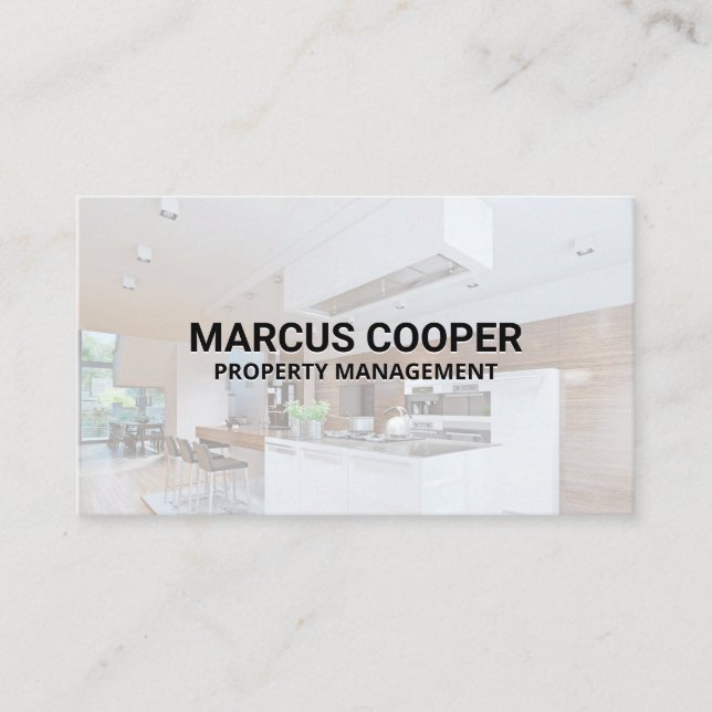 Kitchen Interior Home | Construction | Realtor Business Card (Front)
