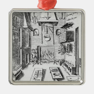 Kitchen interior metal ornament
